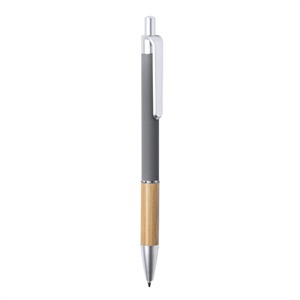 Penna in alluminio e bamboo personalizzabile CHIATOX MKT6939 - Grigio