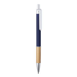 Penna in alluminio e bamboo personalizzabile CHIATOX MKT6939 - Blu Navy
