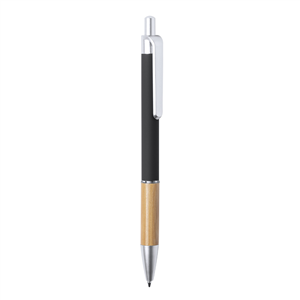 Penna in alluminio e bamboo personalizzabile CHIATOX MKT6939 - Nero