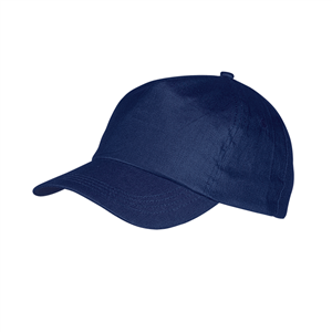 Cappellino baseball personalizzato in cotone 5 pannelli SPORT MKT8072 - Blu Navy