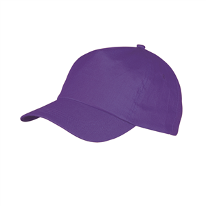 Cappellino baseball personalizzato in cotone 5 pannelli SPORT MKT8072 - Porpora