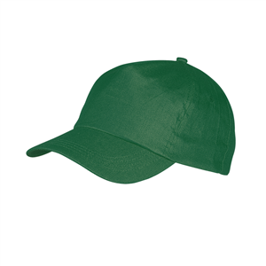 Cappellino baseball personalizzato in cotone 5 pannelli SPORT MKT8072 - Verde