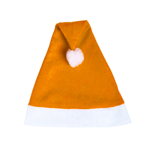 Cappello Babbo Natale personalizzato in poliestere PAPA NOEL MKT8622 - Arancio