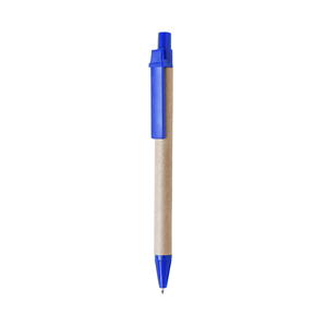 Penna a sfera ecologica in cartone riciclato COMPO MKT9696 - Blu