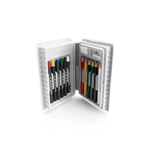 Set di matite e pastelli colorati CLOWN MKT9710 - Bianco