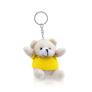 Portachiavi peluche orso TEDCHAIN MKT9891 - Giallo