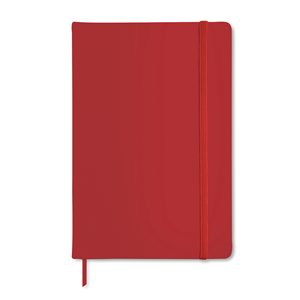 Quaderno con elastico e copertina in poliuterano soft in formato A6 NOTELUX MO1800 - Rosso