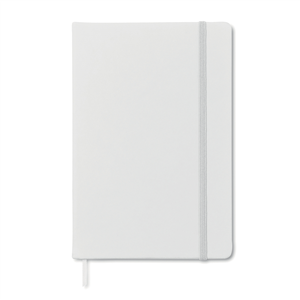 Quaderno con elastico e copertina in poliuterano soft in formato A6 NOTELUX MO1800 - Bianco