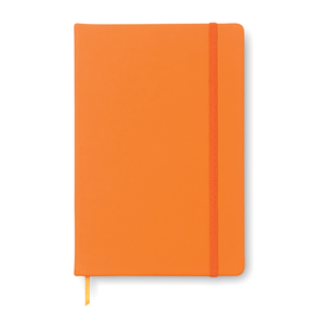 Quaderno con elastico e copertina in poliuterano soft in formato A6 NOTELUX MO1800 - Arancio