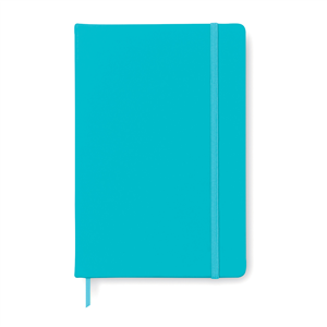 Quaderno con elastico e copertina in poliuterano soft in formato A6 NOTELUX MO1800 - Turchese