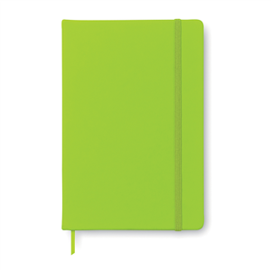 Quaderno con elastico e copertina in poliuterano soft in formato A6 NOTELUX MO1800 - Lime