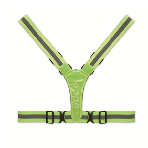 Cintura riflettente con LED ROUNDVISIBLE MO2100 - Verde Fluo