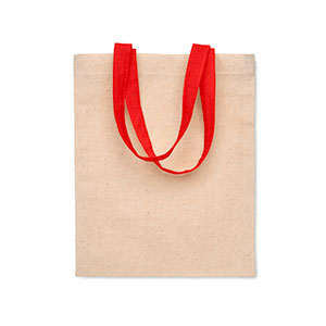 Piccola shopper in cotone 140gr con manici corti CHISAI MO2147 - Rosso
