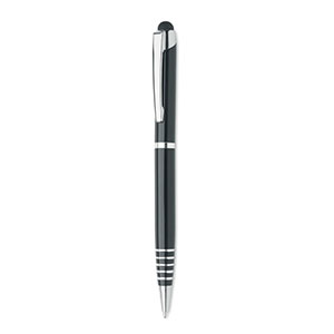 Penna  in alluminio riciclato con  touch screen FLORINA MO2157 - Nero