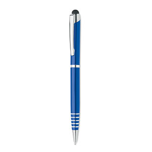 Penna  in alluminio riciclato con  touch screen FLORINA MO2157 - Blu