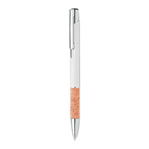 Penna in alluminio con impugnatura in sughero VERIA MO2158 - Bianco