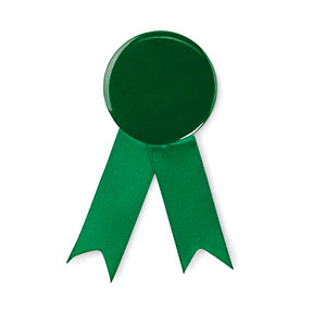 Spilla con coccarda per campagne di sensibilizzazione LAZO MO2180 - Verde
