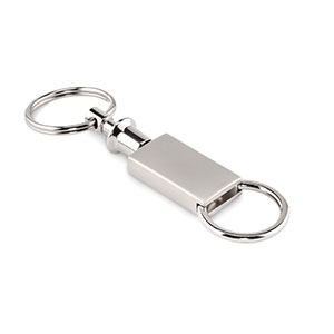 Portachiavi 2 in 1 KEYSPLIT MO2239 - Silver Opaco