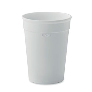 Bicchiere da caffè riutilizzabile da 300 ml AWAYCUP MO2256 - Bianco