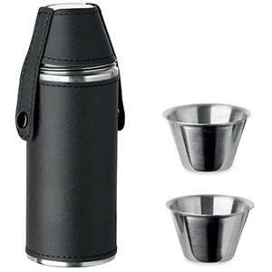 Fiaschetta con bicchierini COCOON MO2628 - Nero