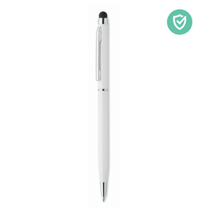 Penna personalizzabile antibatterica con touch screen NEILO CLEAN MO6138 - Bianco