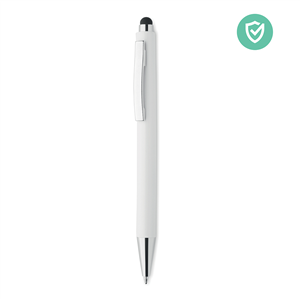 Penna personalizzabile antibatterica con touch BLANQUITO CLEAN MO6153 - Bianco