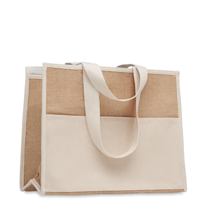 Shopper spesa personalizzata cm 43x29x34 in juta CAMPO DE GELI MO6160 - Beige