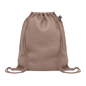 Sacca zaino personalizzata in canapa NAIMA BAG MO6163 - Marrone