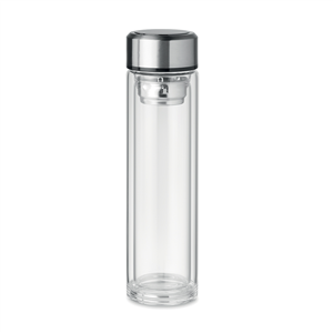 Borraccia termica personalizzata 390 ml POLE GLASS MO6169 - Trasparente