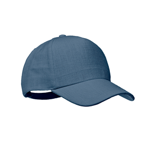 Cappellino personalizzato in canapa 5 pannelli NAIMA CAP MO6176 - Blu
