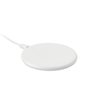 Caricatore wireless personalizzato in abs riciclato TWING MO6250 - Bianco