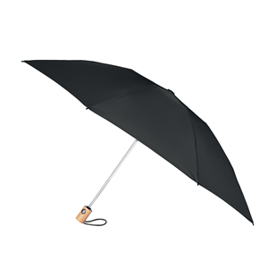 Ombrello pieghevole in rpet da diam cm 107 LEEDS MO6265 - Nero