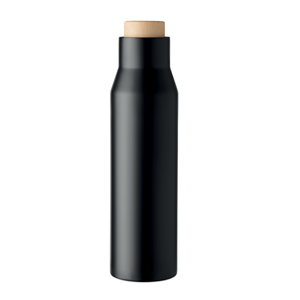 Bottiglia termica acciaio con dettagli legno 500 ml DUDINKA MO6288 - Nero