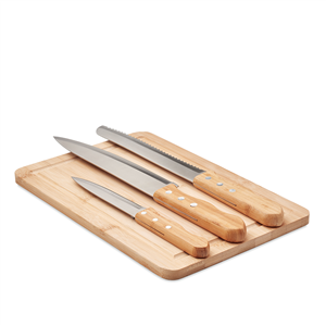 Tagliere in legno con coltelli SHARP CHEF MO6298 - Legno