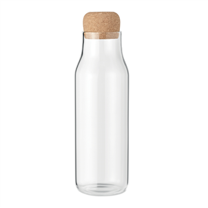 Bottiglia in vetro con tappo in legno OSNA BIG MO6299 - Trasparente