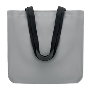 Shopper personalizzata in poliestere cm 42x9x38 VISI TOTE MO6302 - Silver Opaco