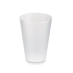 Bicchiere riutilizzabile 300ml FESTA LARGE MO6375 - Bianco Traslucido