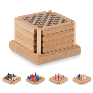 Set di sottobicchieri  COASTGAME MO6382 - Legno