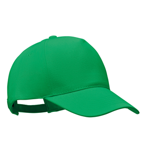 Cappellino personalizzato in cotone organico 5 pannelli BICCA CAP MO6432 - Verde