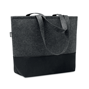 Shopper ecologica in rpet cm 55x15x39 DUO INDICO MO6455 - Grigio Scuro