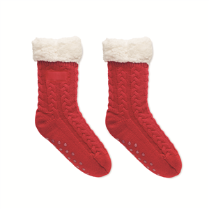 Calze antisdrucciolo natalizie CANICHIE MO6573 - Rosso