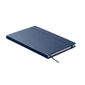 Quaderno personalizzatoin carta riciclata e copertina con elastico in formato A5 OURS MO6580 - Blu