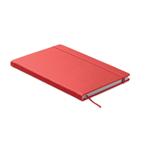 Quaderno personalizzatoin carta riciclata e copertina con elastico in formato A5 OURS MO6580 - Rosso