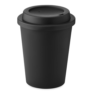 Bicchiere take away in plastica doppio strato 300 ml NOLA MO6582 - Nero