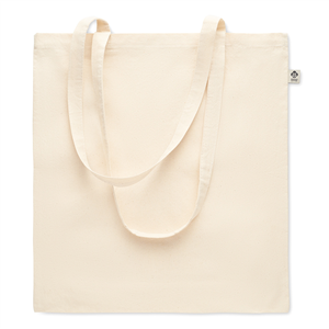 Shopper personalizzata in cotone biologico 180gr cm 38x42 NUORO MO6632 - Beige