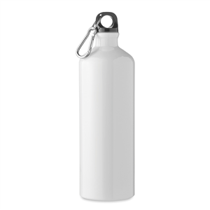 Bottiglia alluminio personalizzata 1L  MOSS LARGE MO6639 - Bianco