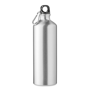 Bottiglia alluminio personalizzata 1L  MOSS LARGE MO6639 - Silver Opaco