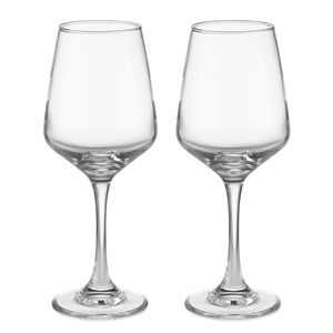 Bicchieri da vino personalizzati set 2 pezzi CHEERS MO6643 - Trasparente