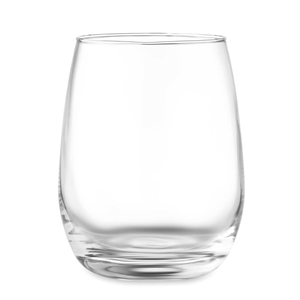 Bicchiere in vetro riciclato 420 ml DILLY MO6657 - Trasparente