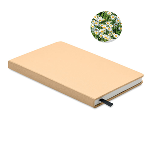 Quaderno personalizzato in carta riciclata in formato A5 GROW MO6689 - Beige